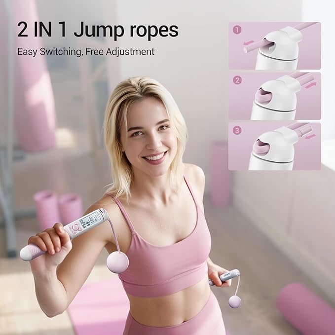 UMAY Weighted Cordless Jump Rope - Image 4