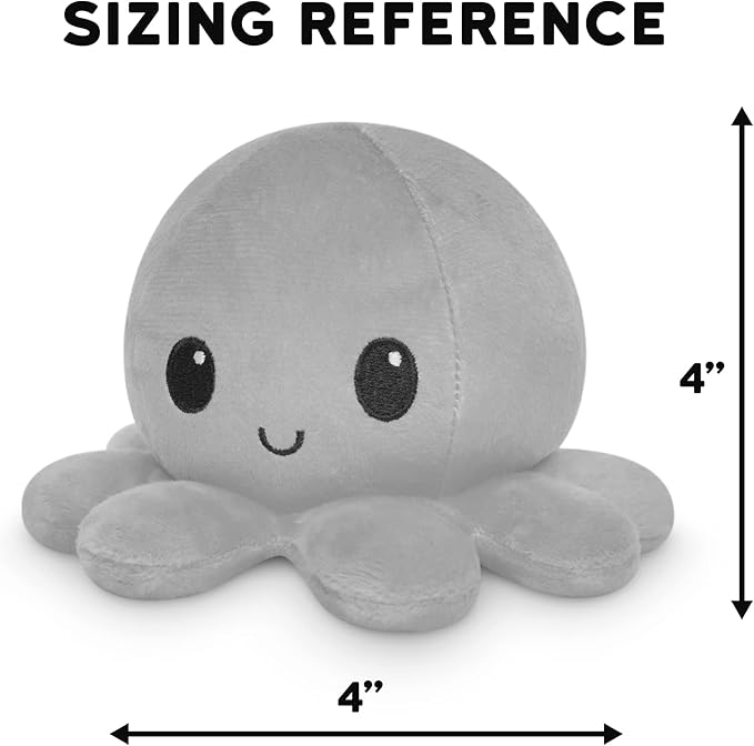 TeeTurtle Reversible Octopus Plushie 4-Inch - Image 2