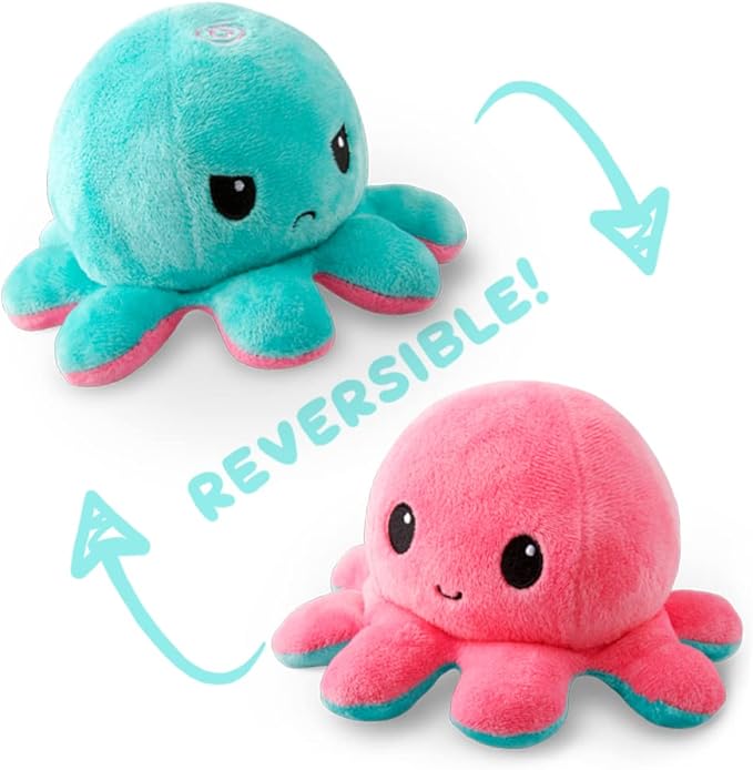 TeeTurtle Reversible Octopus Plushie 4-Inch - Image 3