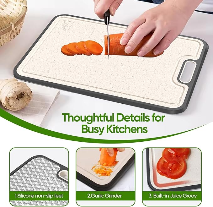 Titanium Cutting Board, Double Sided Board - Image 4
