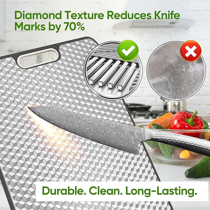 Titanium Cutting Board, Double Sided Board - Image 3