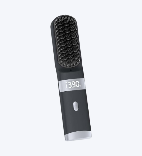 Cordless Hair Straightener Brush Portable